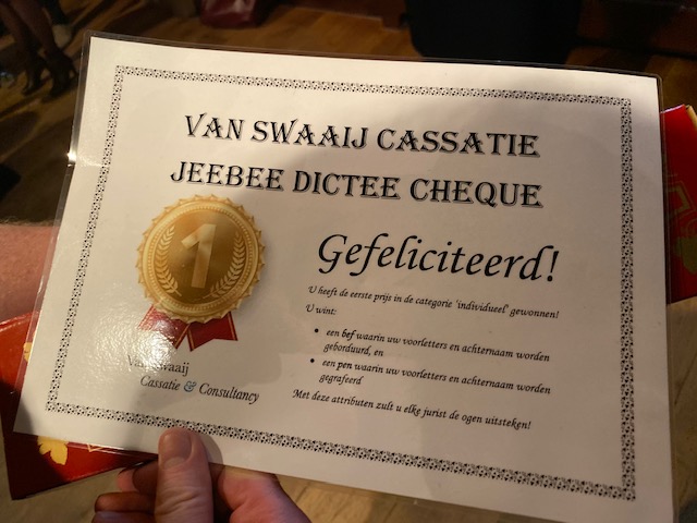 Cheque - - van Swaaij Cassastie & Consultancy - cassatieadvocaat - cassatie advocaat