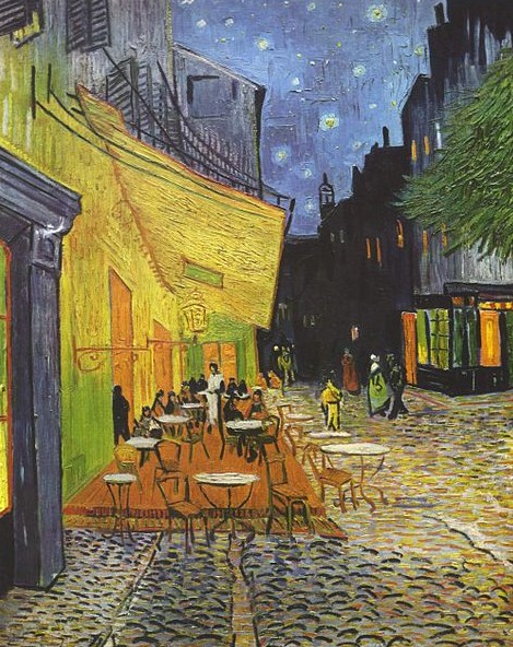 Van Gogh, Caféterras bij avond (GNU licentie)