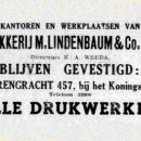 Drukkerij M. Lindenbaum